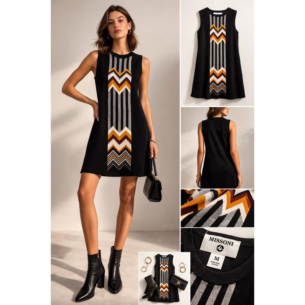 Missoni for Target 20th Anniversary Collection Chevron Knit Shift Dress (M)